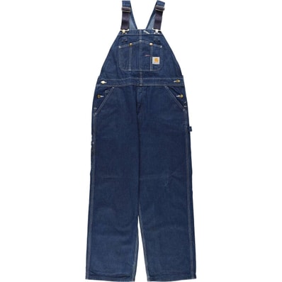 古着 カーハート Carhartt デニムオーバーオール メンズw37相当/eaa656760