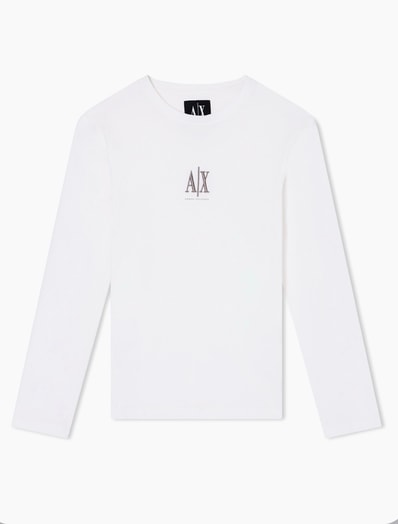 アルマーニ,白、Tシャツ、長袖