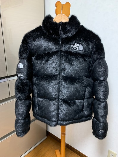 Supreme x The North Face Faux Fur Nuptse Jacket "Black"