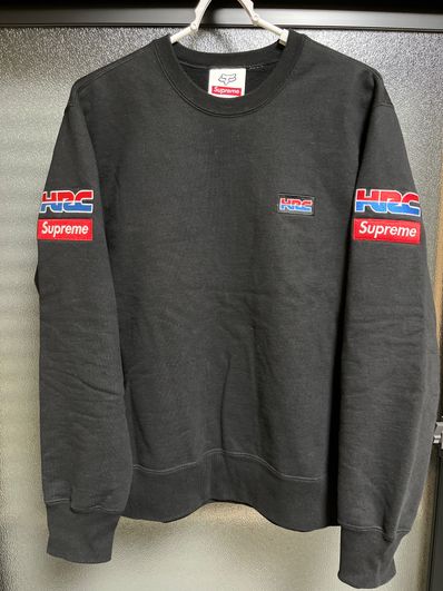 Supreme x Honda x Fox Racing Crewneck "Black"