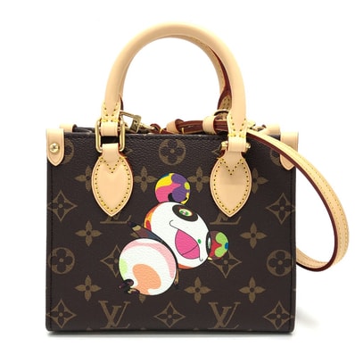 ルイヴィトン LOUIS VUITTON オンザゴー BB M13668 LV × TM 村上隆 パンダ 2WAYバッグ カバン バッグ ショルダーバッグ ハンドバック 斜め掛け ハンドバッグ モノグラムキャンバス ブラウン 新品