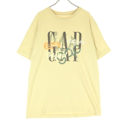 美品 GAP ギャップ プリント柄 半袖 Tシャツ M ベージュ