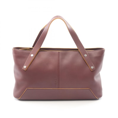 ロエベ LOEWE ハンドバッグ バッグ レザー レディース ボルドー系 【中古】