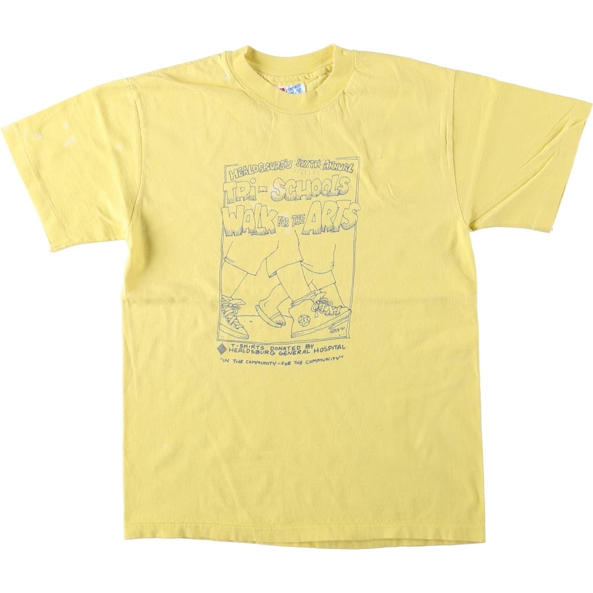 古着 90年代 ヘインズ Hanes プリントTシャツ USA製 メンズS相当 ヴィンテージ/eaa665588