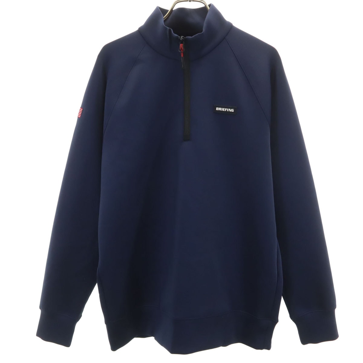 美品 BRIEFING ブリーフィング ゴルフ 長袖 ハーフジップ ウェア M ネイビー