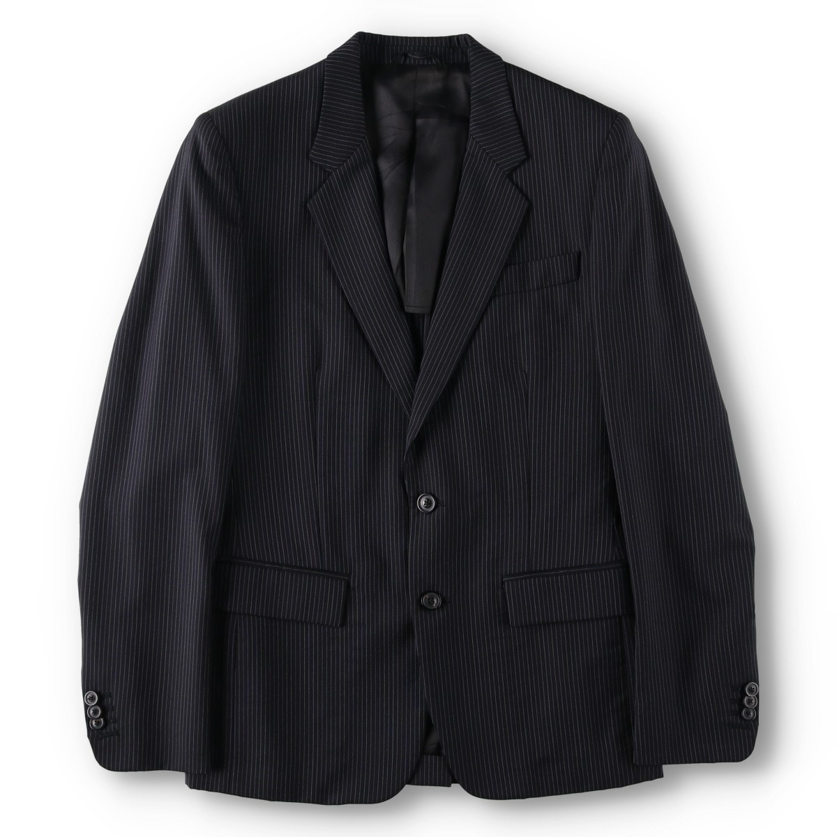 古着 メゾンマルジェラ Maison Margiela ストライプ柄 マルチストライプ ウールテーラードジャケット イタリア製 メンズS相当/yaa000051