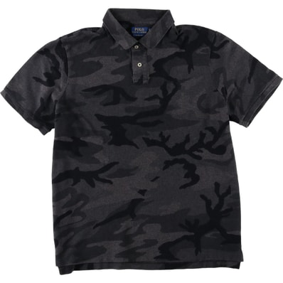 古着 ラルフローレン Ralph Lauren POLO RALPH LAUREN CLASSIC FIT 迷彩柄 ウッドランドカモ 半袖 ポロシャツ メンズXL相当/eaa644779