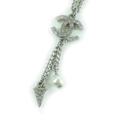 美品 シャネル ネックレス シルバー レディース F25C