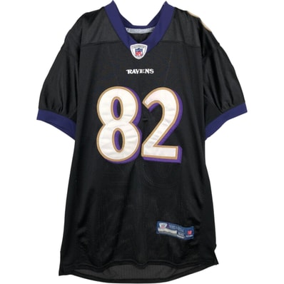 古着 リーボック Reebok NFL BALTIMORE RAVENS ボルティモアレイブンズ Vネック メッシュ ゲームシャツ フットボールシャツ メンズXL相当/eaa643266
