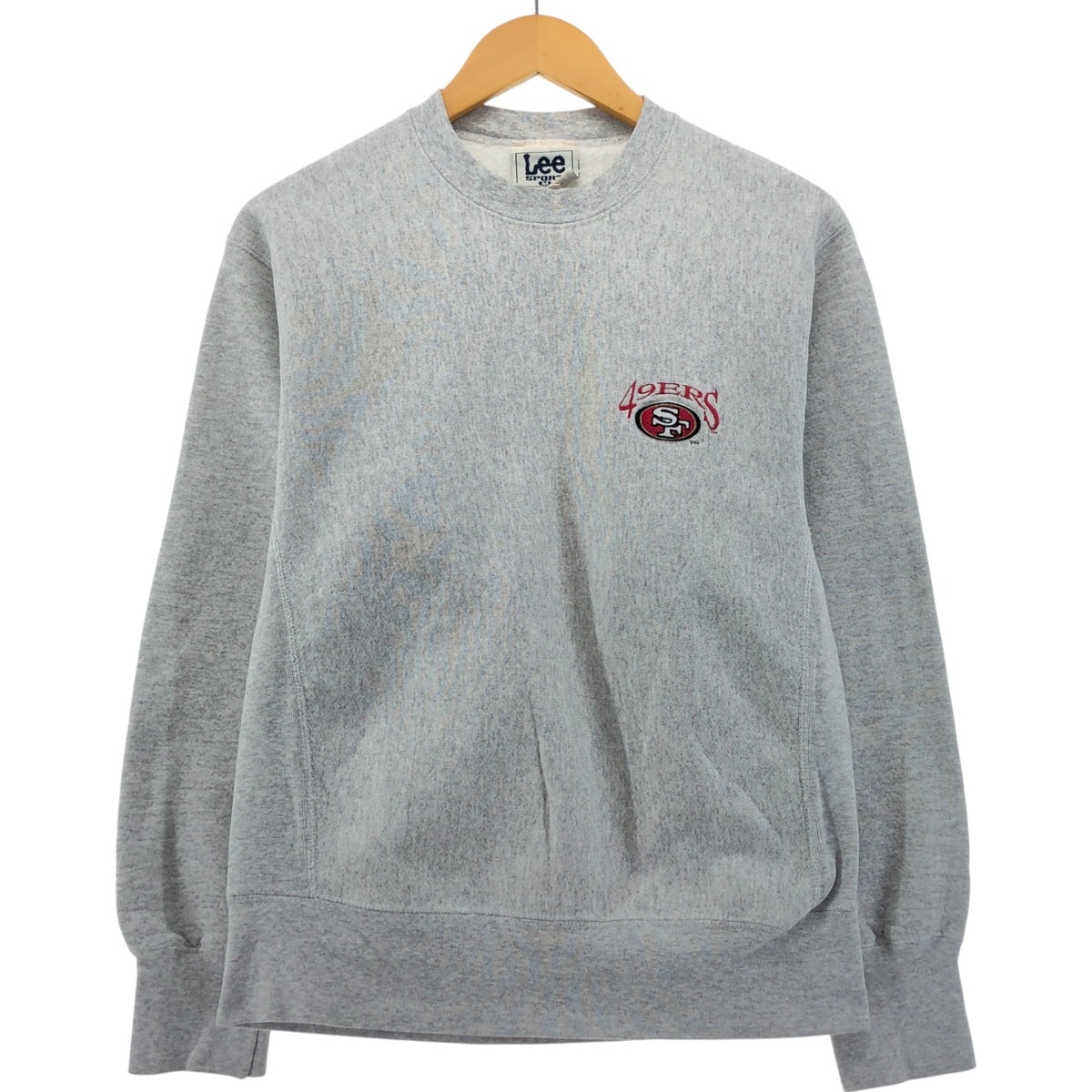 古着 90年代 リー Lee SPORT NFL SAN FRANCISCO 49ERS サンフランシスコ フォーティーナイナーズ ロゴスウェットシャツ トレーナー USA製 メンズM相当 ヴィンテージ/eaa556052