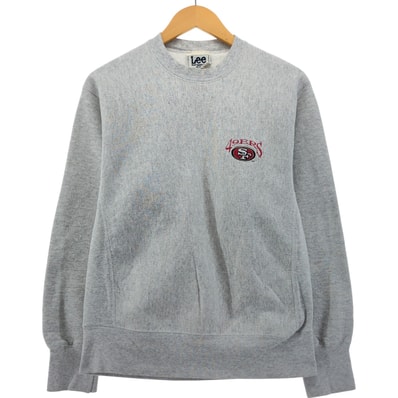 古着 90年代 リー Lee SPORT NFL SAN FRANCISCO 49ERS サンフランシスコ フォーティーナイナーズ ロゴスウェットシャツ トレーナー USA製 メンズM相当 ヴィンテージ/eaa556052