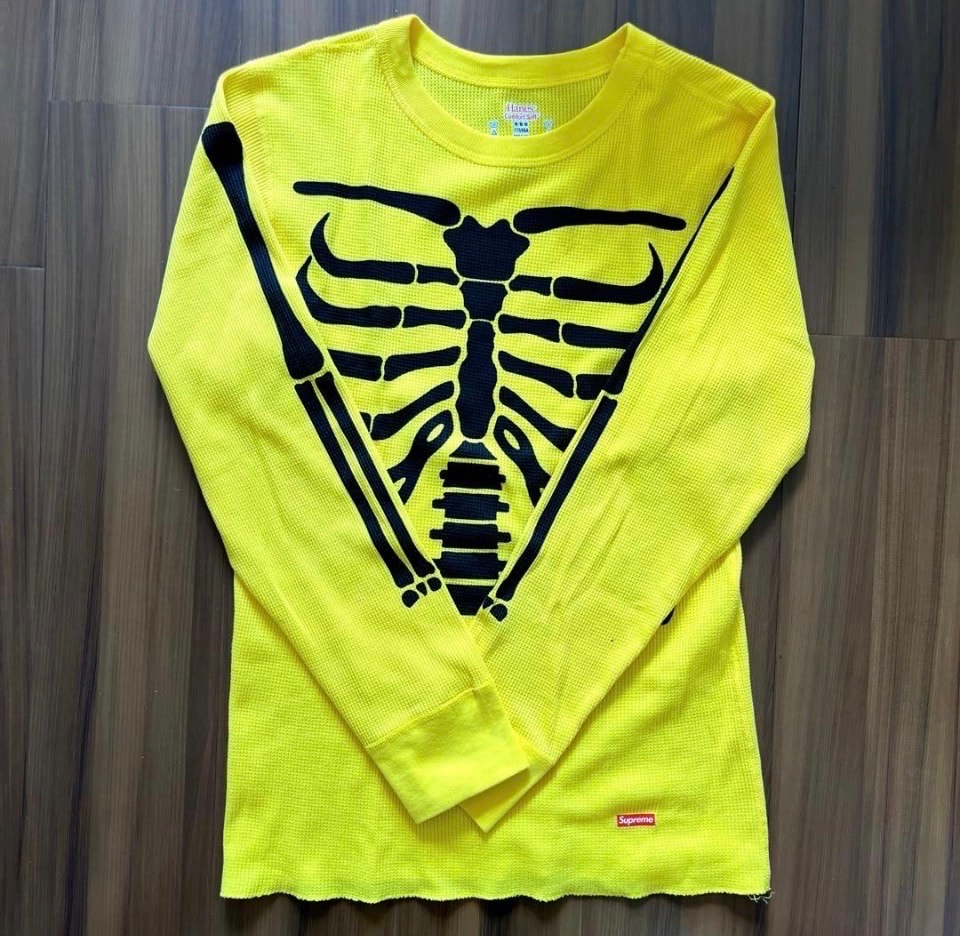 Supreme x Hanes Bones Thermal Crew (1 Pack) (25FW) "Yellow"