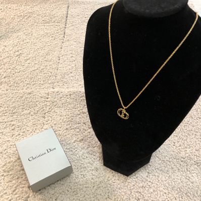 クリスチャンディオール ネックレス ゴールド CDロゴ
