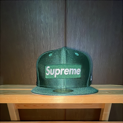 Supreme Dazzle Box Logo New Era (16SS) "Green"