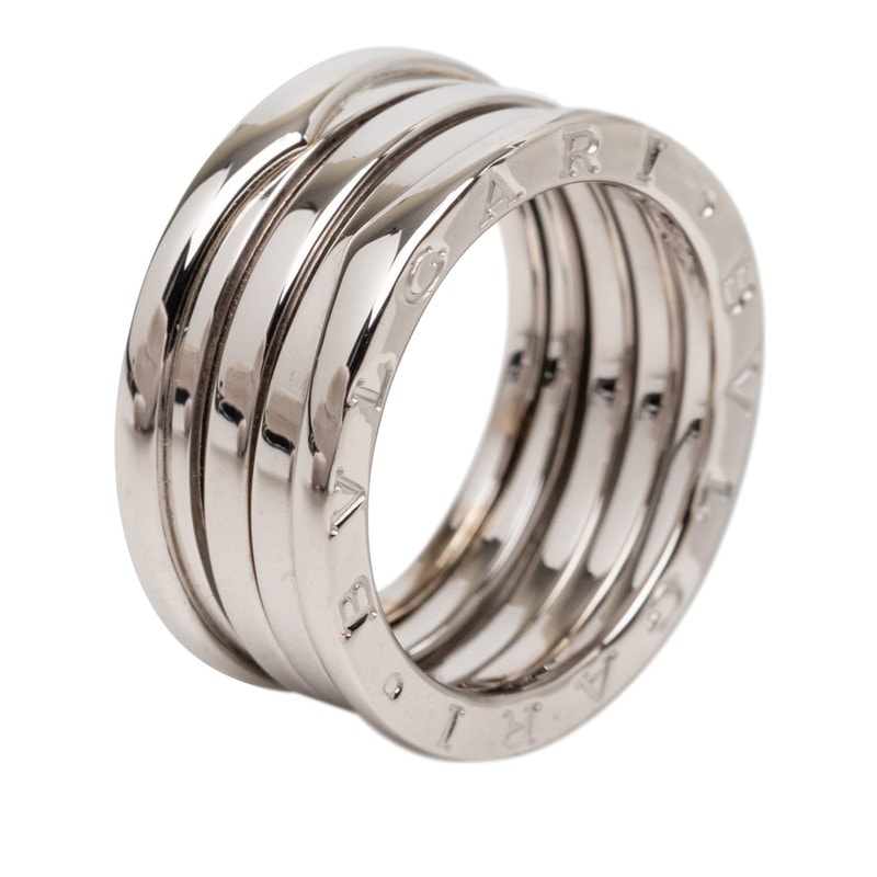ブルガリ ビーゼロワン リング 指輪 #58 K18WG ホワイトゴールド 750 レディース BVLGARI 【中古】