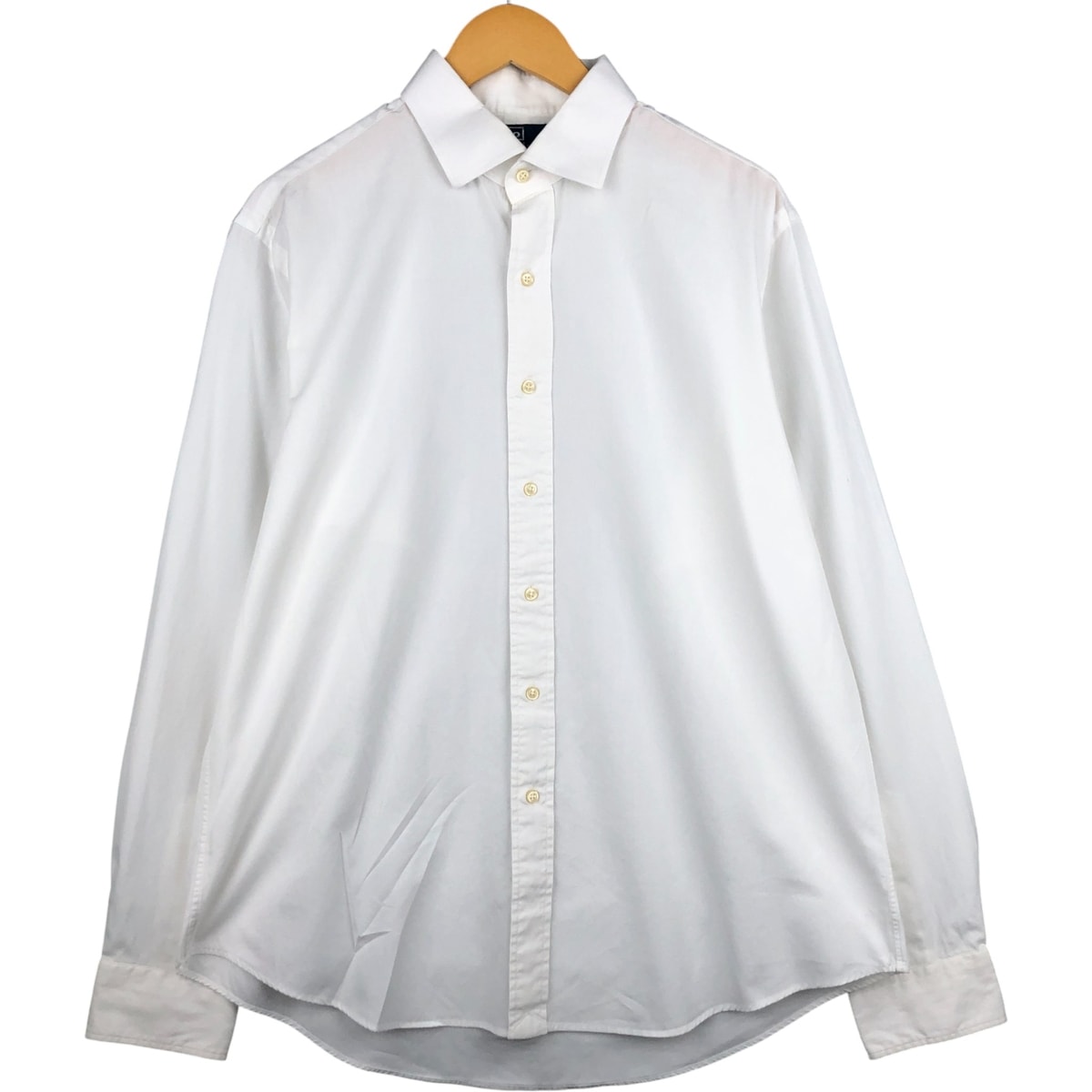 古着 ラルフローレン Ralph Lauren REGEND CUSTOM FIT ワイドカラー 長袖 コットンシャツ メンズXL相当/eaa590543