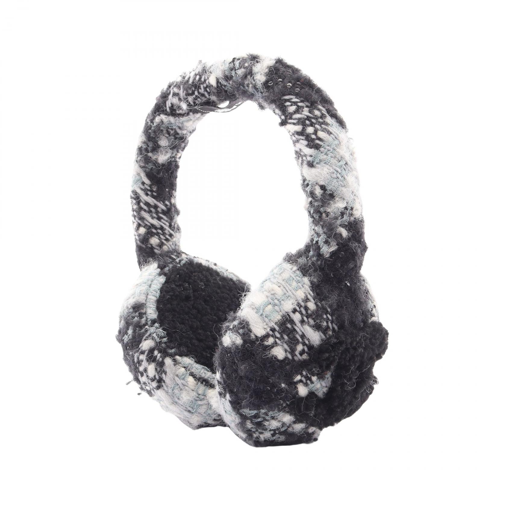 シャネル CHANEL ココマーク イヤーマフ アクセサリー ファブリック レディース ブラック系 / ブルー系 / マルチカラー 【中古】