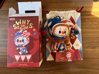 POP MART WHY SO SERIOUS Series-Vinyl Plush Pendant Juggling Clown (LABUBU)