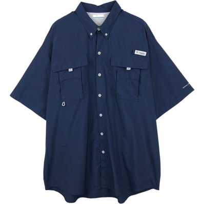 古着 コロンビア Columbia PFG OMNI-SHADE オムニシェイド ボタンダウン 半袖 フィッシングシャツ メンズXL相当/eaa664992