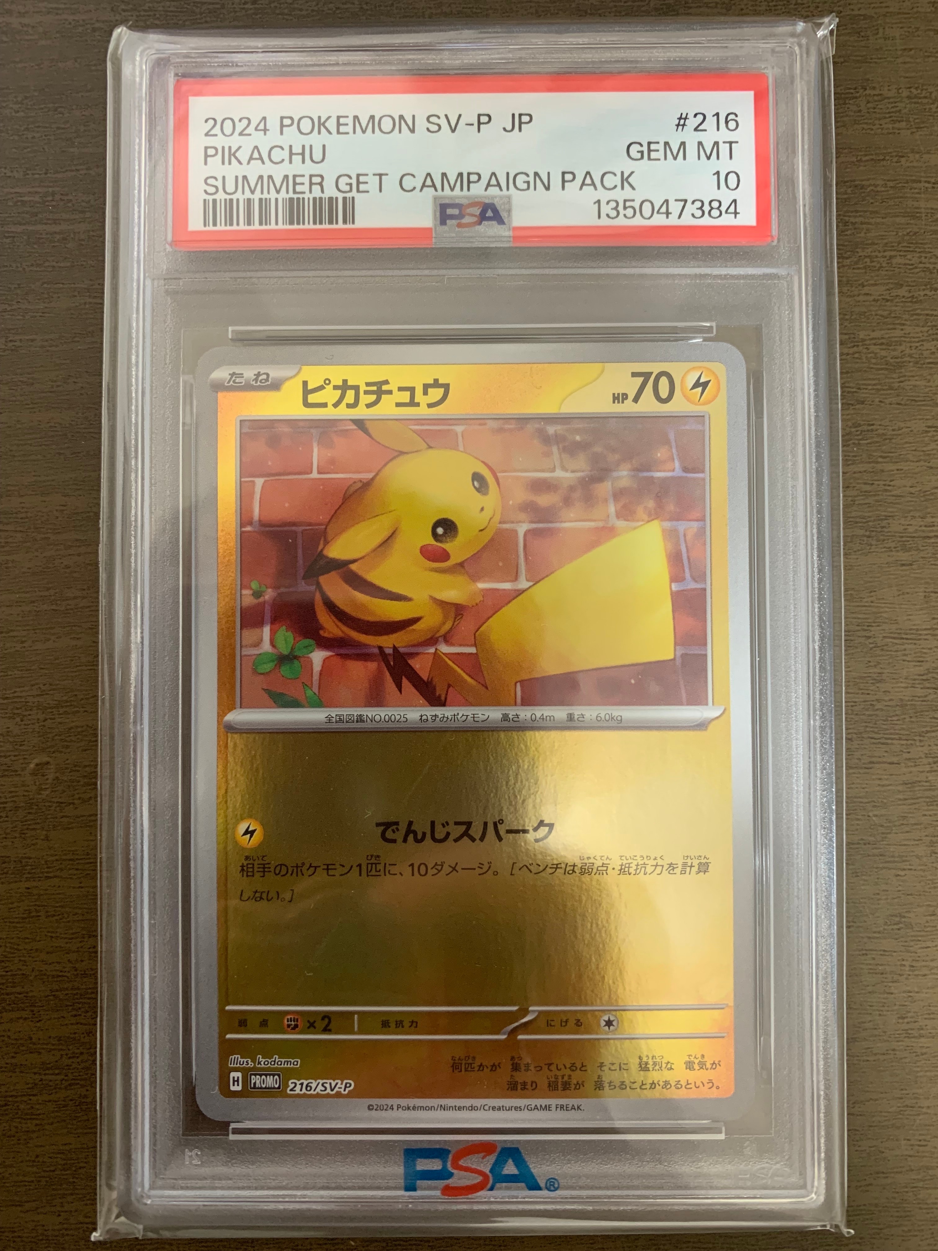 ピカチュウ P [SV-P 216](プロモカードパック「ポケカの夏がキタ!プロモカードGetキャンペーン!」)