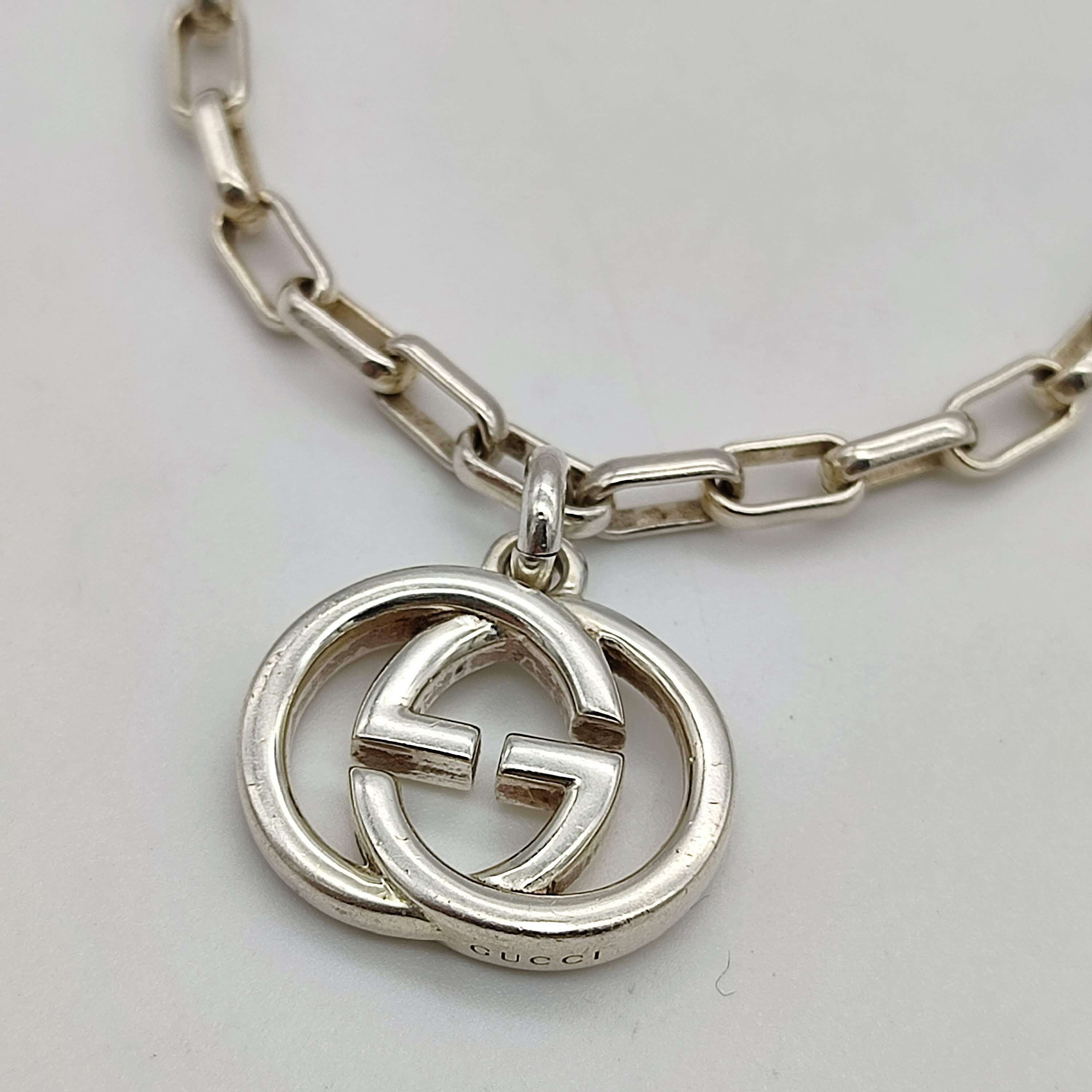 GUCCI Interlocking Bracelet "Silver"