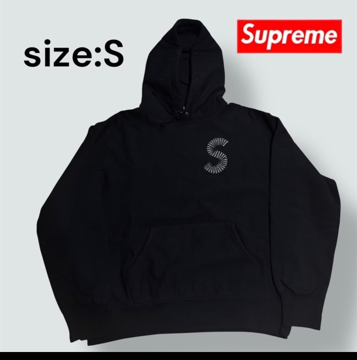 Supreme S Logo Hooded Sweatshirt "Black" (20FW)