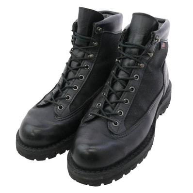 Danner ダナー ブーツ 31400X USA製 danner light black 白タグ ダナーライト ブラック ブーツ ブラック系 US9.5【中古】
