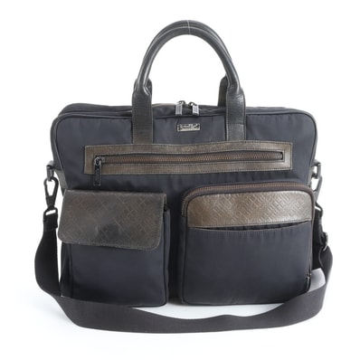 バーバリー ビジネス バッグ レザー×ナイロン