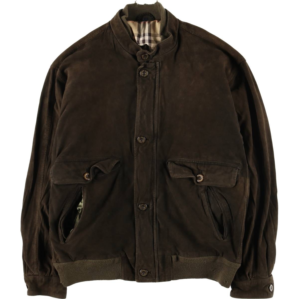 古着 バーバリー Burberry's スエードレザーブルゾン 英国製 メンズM相当/eaa607993