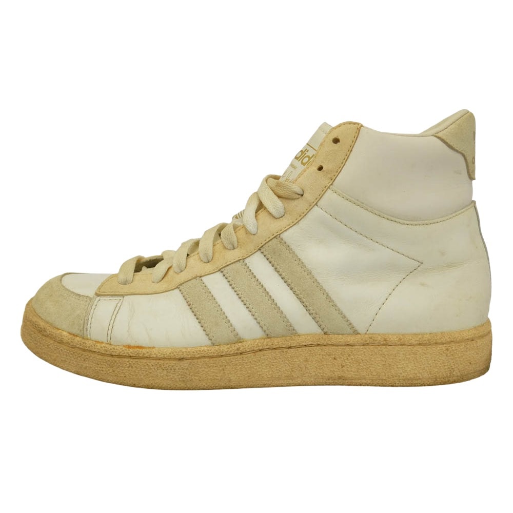 adidas アディダス 553472 Jabbar Hi ジャバー ハイ ハイカット スニーカー オフホワイト系 ベージュ系 26.5cm【中古】