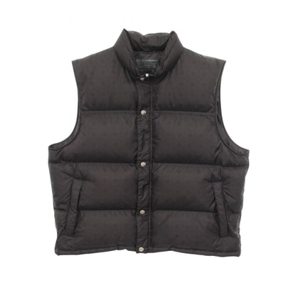 Chrome Hearts Stiff CH Plus All Over Pattern Crossball Button Nylon Down Vest "Black"