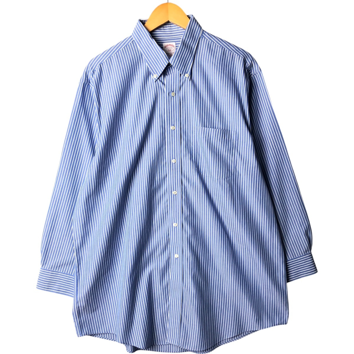 古着 ブルックスブラザーズ Brooks Brothers 346 長袖 ボタンダウンストライプシャツ メンズXL相当/eaa566942