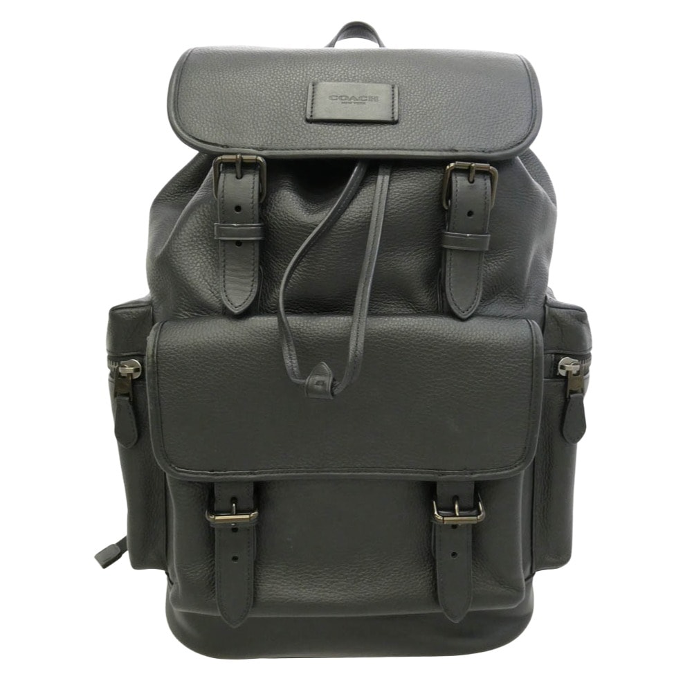 COACH コーチ L2321-CP046 スプリント バックパック レザー リュック ブラック系【中古】