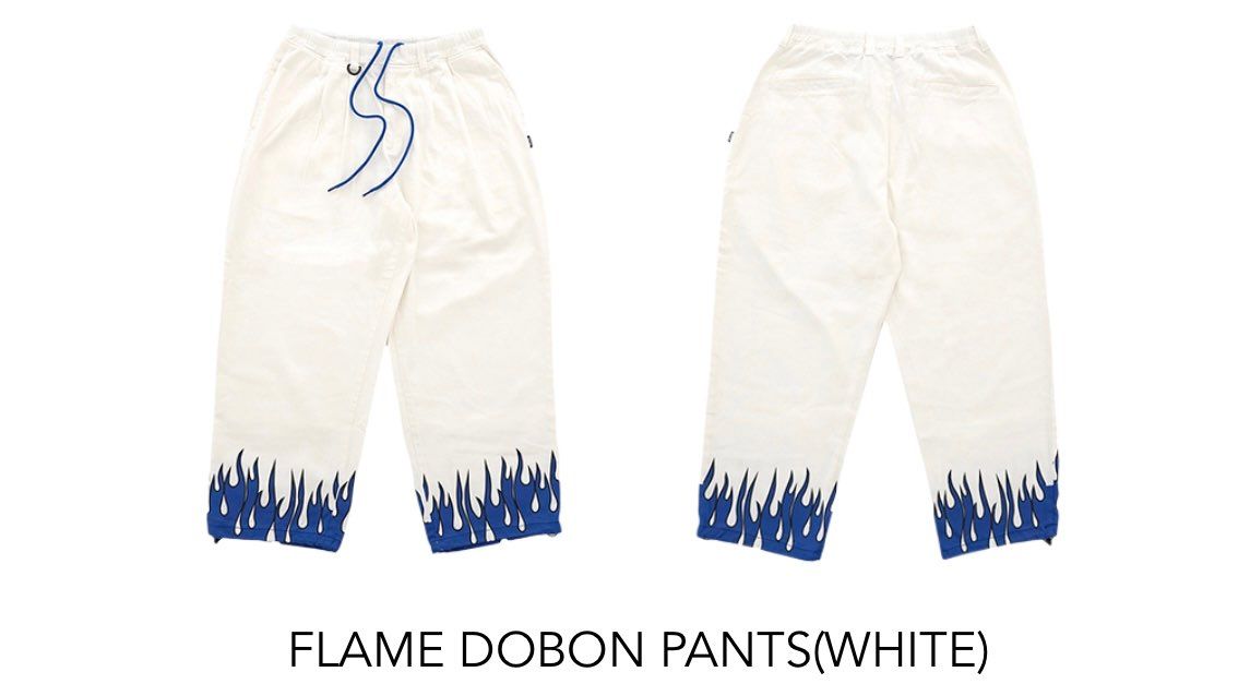 FLAME DOBON PANTS(WHITE)