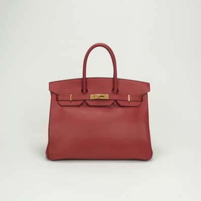 エルメス HERMES バーキン35 バーキン 35 バッグ トートバッグ アルデンヌ ルージュヴィフ Rougevif レッド Red 赤 ゴールド金具 ハンドバッグ