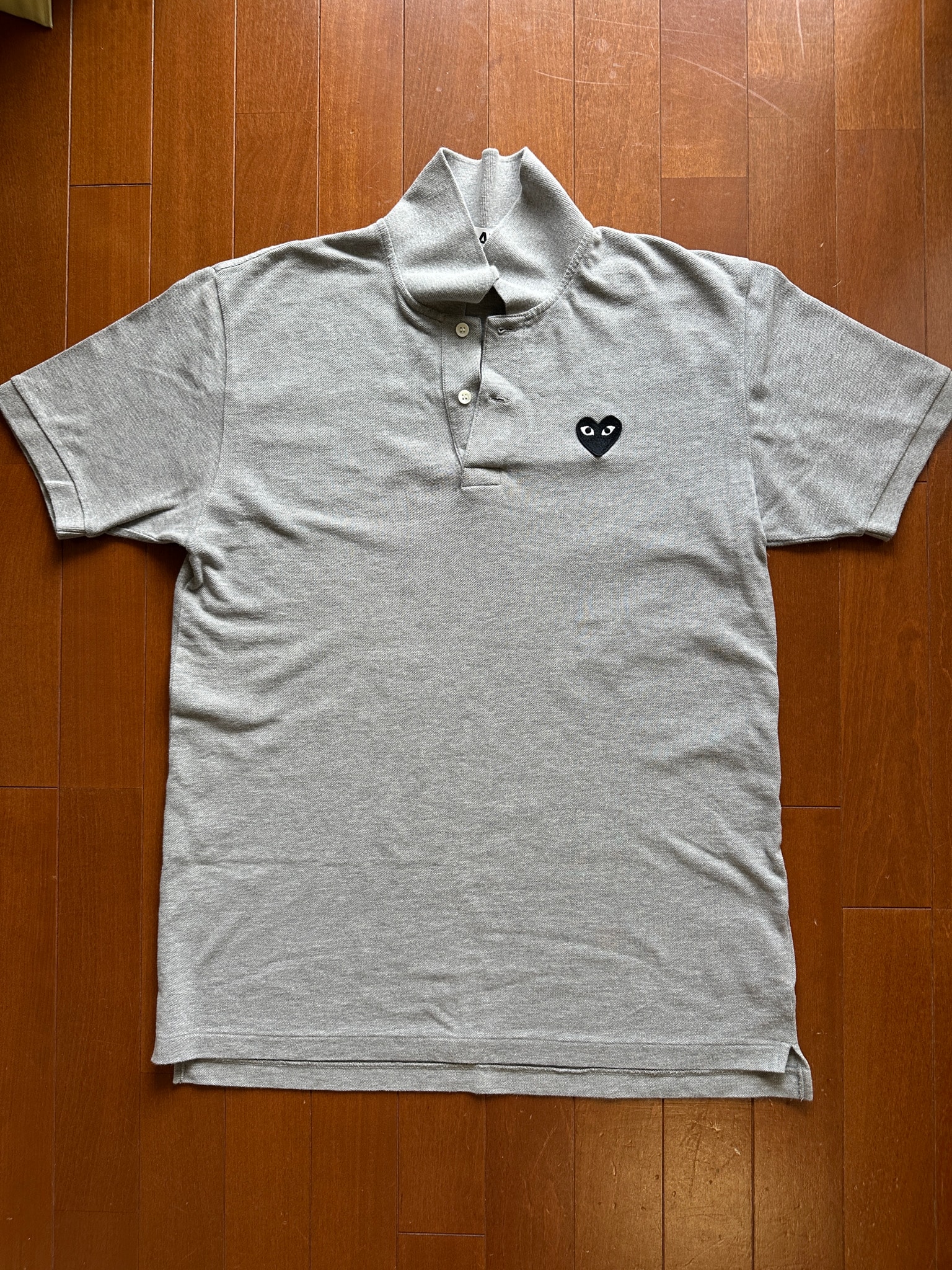 PLAY COMME des GARCONS Piquet Polo Shirt "Gray"