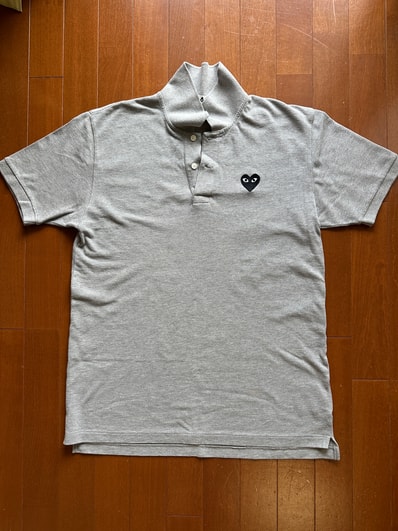 PLAY COMME des GARCONS Piquet Polo Shirt "Gray"