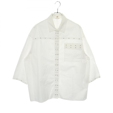 エルメス HERMES 衣料品 トップス コットン ホワイト レディース ホワイト系 2E0615D4 【中古】