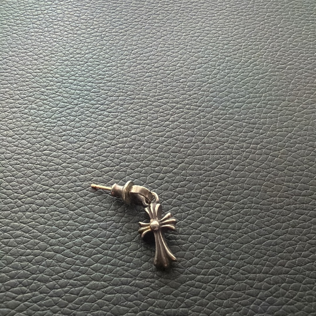 Chrome Hearts CH Cross Baby Fat Earrings "Silver"
