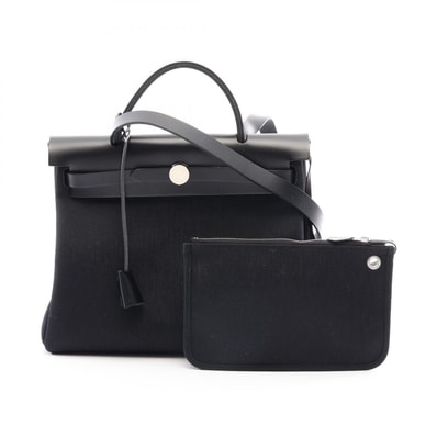 エルメス HERMES エールバッグジップPM 2WAY ハンドバッグ バッグ トワルミリタリー / ヴァッシュハンター トワルミリタリー B刻印(2023年製造) レディース ブラック系 068675CK 【中古】