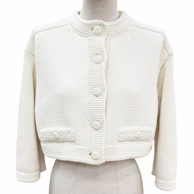 未使用品 シャネル ジャケット オフホワイト レディース 36 P79983