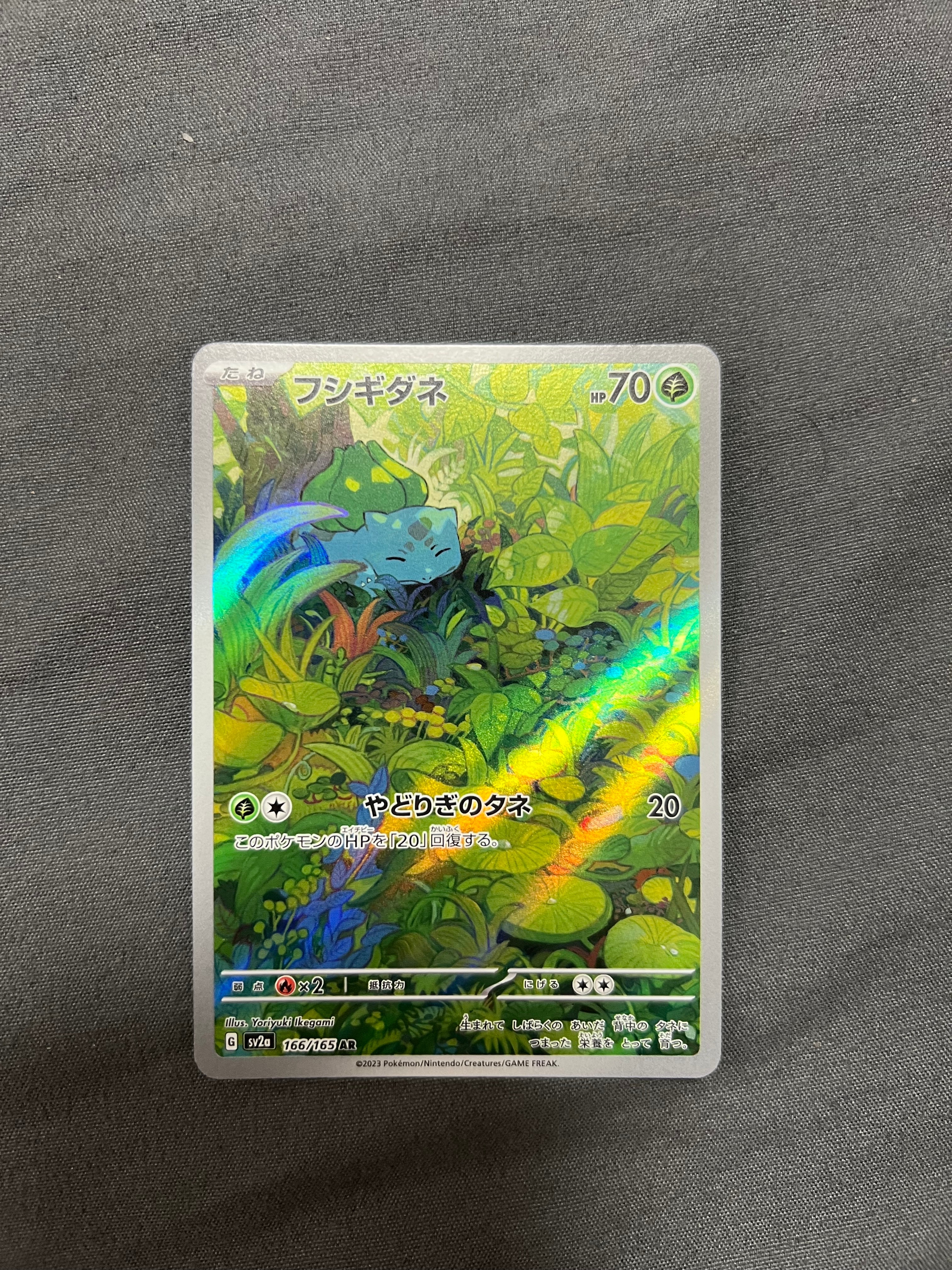 フシギダネ AR[SV2a 166/165](強化拡張パック「ポケモンカード151」)