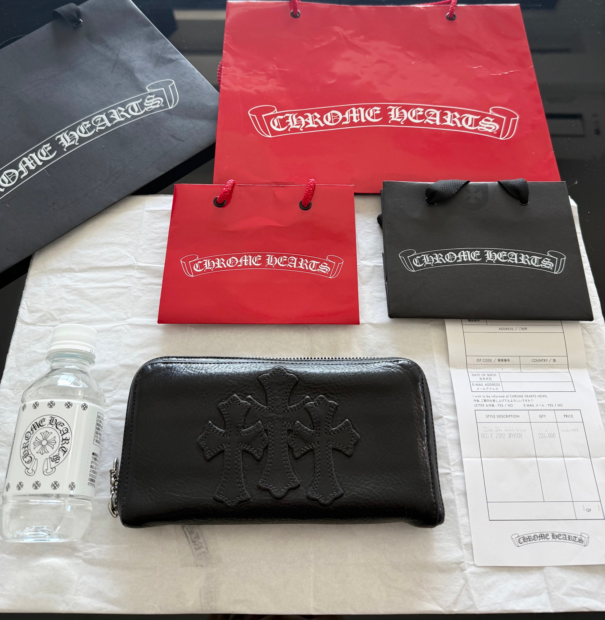 値下げ交渉可能 / 正規品!CHROME HEARTS クロムハーツ セメタリークロス ウォレット 財布