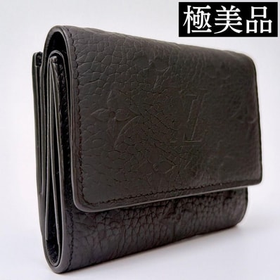【極美品】LOUIS VUITTON ルイヴィトン ポルトフォイユ パイロット 三つ折り財布 トリヨン ブラック M82556