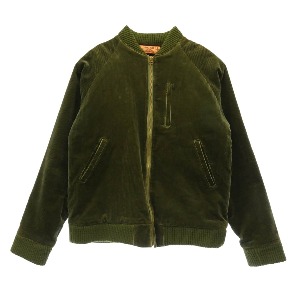 TENDERLOIN テンダーロイン T-BOMBER JKT コーデュロイ ボンバー ジャケット ブルゾン モスグリーン系 L【中古】