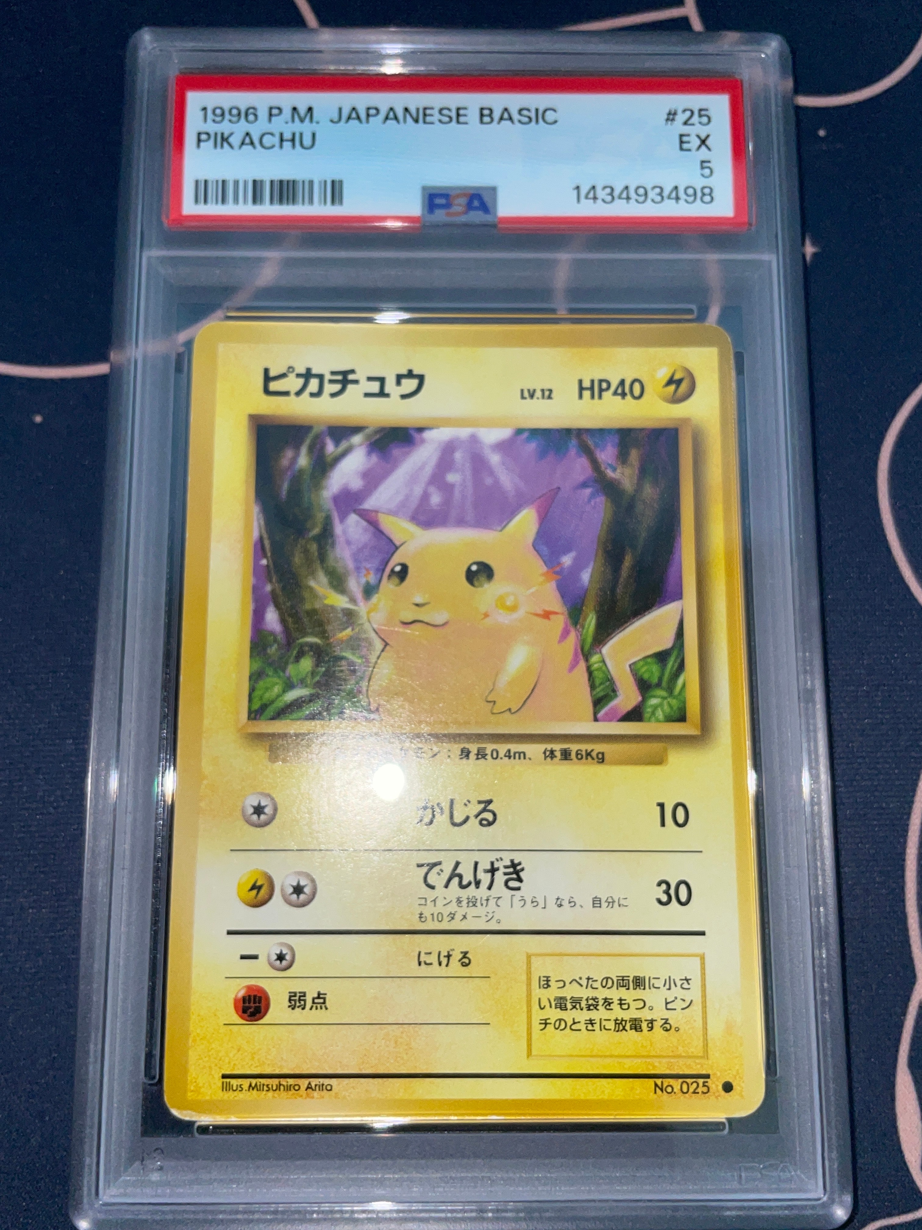 ピカチュウ ● : 旧裏 [PMCG1-2](拡張パック「ポケットモンスター カードゲーム」再販)