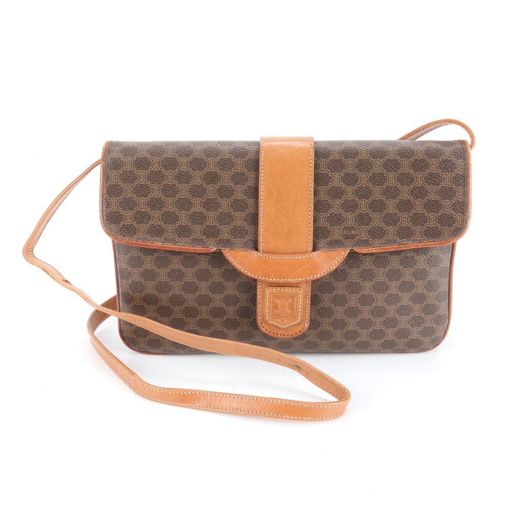 ■美品 セリーヌ マカダムショルダーバッグ