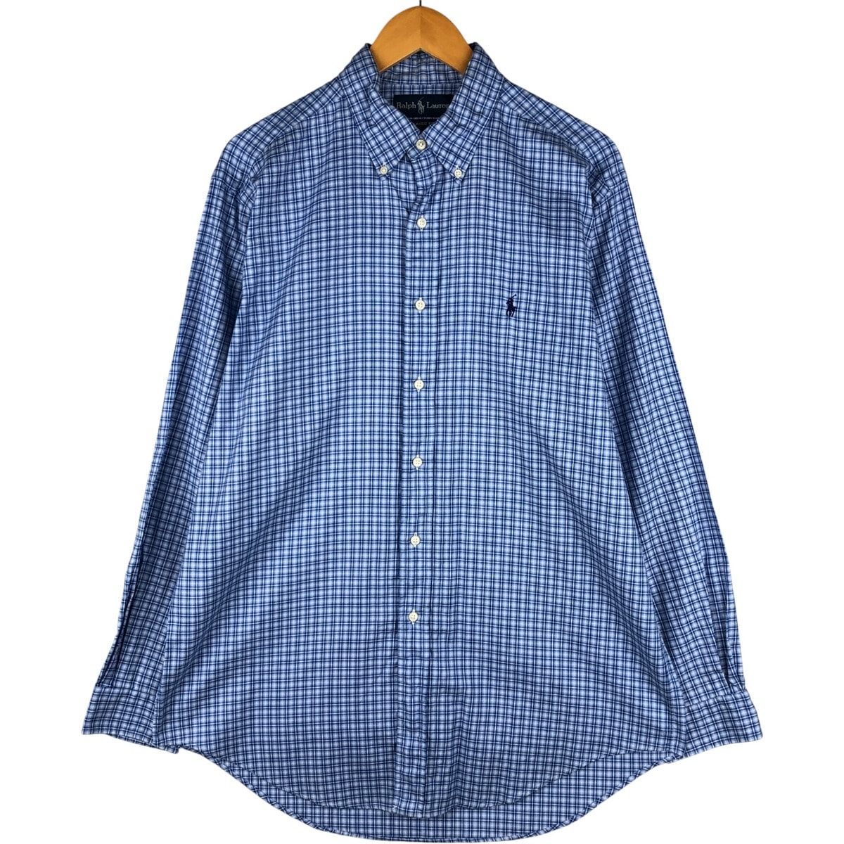 古着 ラルフローレン Ralph Lauren CLASSIC FIT 長袖 ボタンダウンチェックシャツ メンズL相当/eaa593741