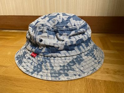 Supreme Fat Tip Jacquard Denim Crusher "Blue"