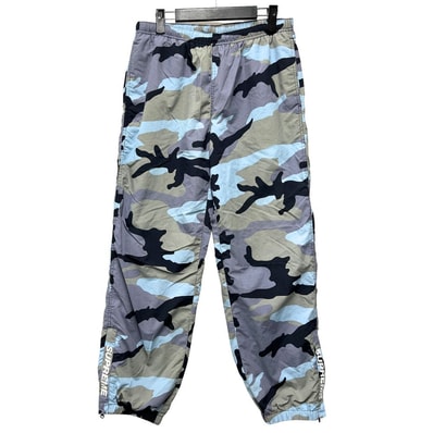 SUPREME シュプリーム 18SS Warm Up Pant Blue Camo ナイロン ウォームアップ パンツ 41190